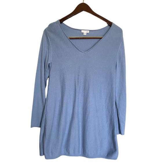 J. Jill V Neck Lightweight Tunic Sweater Women's Size S - Picture 1 of 11